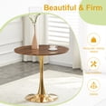 thumbnail image 4 of StnTalk 31.5" Round Dining Table, Modern Tulip Kitchen Table for 2-4, Small Space Pedestal Dining Table with MDF Top for Apartment Dining Room, 4 of 7