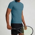 thumbnail image 4 of SCSAlgin Mens Workout Shirts Dry Fit Sun Protection Athletic Short Sleeve Shirt UPF 50+ Gym Running Swim Rash Guard Top, 4 of 7
