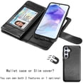 thumbnail image 6 of Takfox Galaxy A35 5G Case,for Samsung Galaxy A35 Wallet Phone Case,Takfox PU Leather Magnetic Detachable Card Holders Shockproof Kickstand Protective [Flip Folio Cover] for Samsung Galaxy A35 -Black, 6 of 8