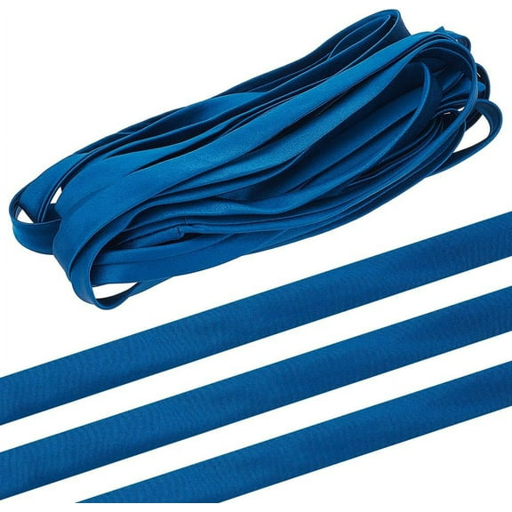 6.56Yard Women's Tie Back for Wedding Bridal Gown Marine Blue Corset Back Kit Lace-up Satin Ribbon Ties for Zipper Replacement or Buttons Blue DIY