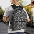 thumbnail image 7 of Fotbe simple white Snowflake Lightweight Casual Laptop Backpack for Men and Women, Daily use Waterproof backpack, Backpack for College, 7 of 7