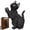 Yarnball Cat Shaped Wooden Puzzle - Piggy Bank Model M, variant on Professional 3.6mm Wooden Jigsaw for Adults, Precise Laser-Cut Black Cat Silhouette with Zero-Gap Fit, Durable Irregular Fragments with Anti-Peel Tech, Small