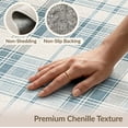 thumbnail image 6 of ODIKA 8'x10' Washable Area Rug Non-Slip Chair-Friendly Mat Accessories Farmhouse Plaid Border Vintage Vanity Pink Decorations for Dining Room, Large Office, Lounge, 6 of 7