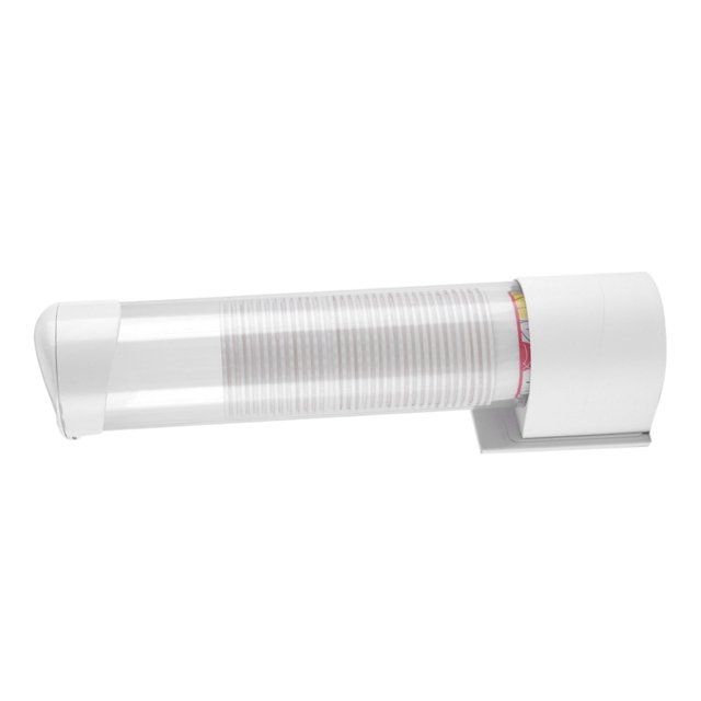 Dispensador de vasos Jadeshay Soporte para vasos de papel con cubierta antipolvo 50 vasos 7,5 cm