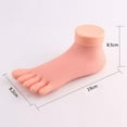 thumbnail image 2 of Práctica modelo de pie falso herramienta de manicura maniquí de pie embellece de los pies, 7,5x3x3,4 pulgadas Material Universal de calidad Flexible suave reutilizable Izquierda shamjiam pie de maniquí, 2 of 9