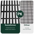 thumbnail image 2 of SunsGrove 4x8 Garage Overhead Storage Rack, 2 Pcs Black, Adjustable Ceiling Mount, 800LBS Capacity, 22"-40" Dropdown, 2 of 15