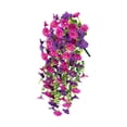 thumbnail image 4 of Guirnalda de flores artificiales colgantes con forma de lágrima de primavera que no se decolora. Rose rojo morado, 4 of 9