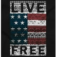 thumbnail image 2 of Live Free Geometric American Flag USA Hoodie Sweatshirt Women Men Brisco Brands M, 2 of 6