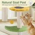 thumbnail image 6 of SUGIFT 17'' Cat Tree with Sisal Scratching Posts Multi-Level Cat Tower for Indoor Medium Cats, Green, 6 of 9