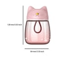 thumbnail image 3 of Bewildely Taza de agua con tapa encantadora para exteriores, para el hogar, oficina, dormitorio, tetera para beber, botella de dibujos animados Cocina y Comedor Rosado Bewildely HA066905-02, 3 of 6