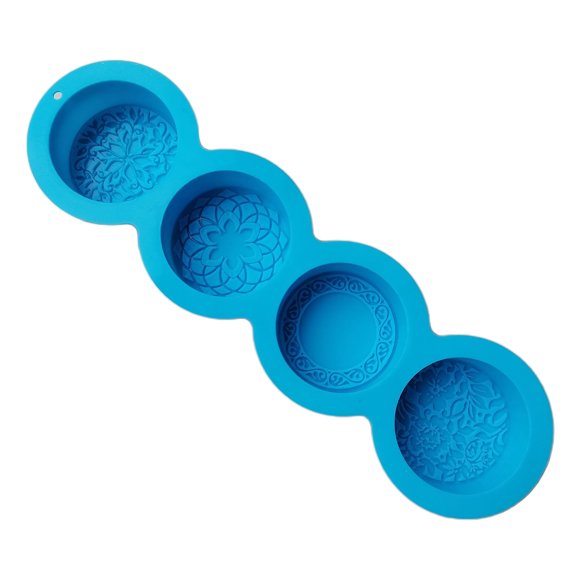 de Jabón de Silicona de 4 Cavidades Sunnimix moho de jabón