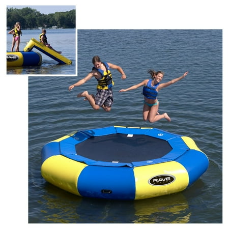 - 12 ft. RAVE Sports Aqua Jump Eclipse Water Trampoline Package
