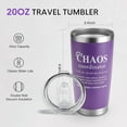 thumbnail image 2 of Christmas Gifts for Women Boss Coworker Teacher Friend - Chaos Coordinator Tumbler - Birthday, Funny Gifts for Women, 20oz Purple, 2 of 5