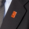 thumbnail image 2 of Stylish Red Foxy Fox Metal Rectangle Lapel Hat Pin Tie Tack Pinback, 2 of 3