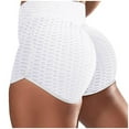 thumbnail image 4 of Meichang Athletic Shorts for Women Butt Lifting High Waisted Bubble Butt Yoga Shorts Running Jogger Stretchy Workout Shorts Biker Shorts Women Tummy Control, 4 of 9