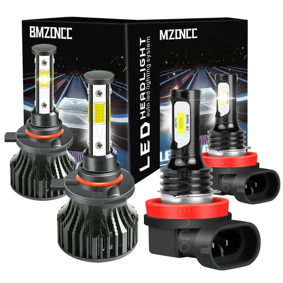 For Dodge Durango 2014 2015 - 4PC LED Headlights Fog Lights Bulbs Kit