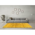 thumbnail image 3 of Ahgly Company Indoor Round Persian Yellow Bohemian Area Rugs, 4' Round, 3 of 4