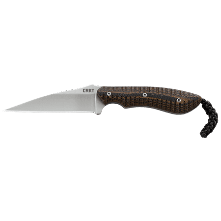 G10 Handles Vg10 Blade CRKT S.P.E.W. 2388 Compact Fixed Blade with Dual Color G10 Handle Scales with Molded Sheath and Lanyard ()