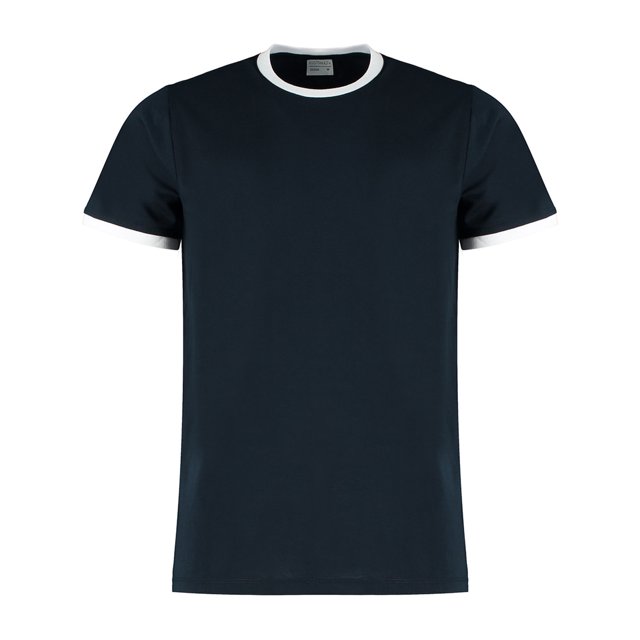 Kustom Kit T-Shirt à Col Contrastant pour Hommes