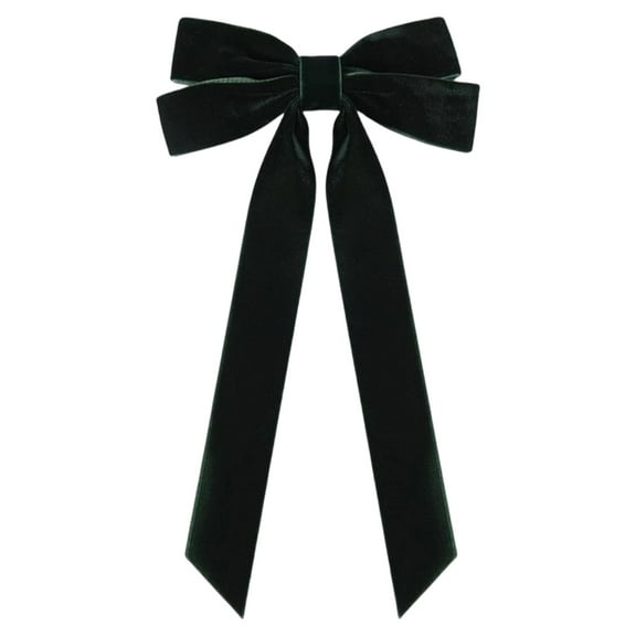 Hair Bow Soft Velvet Bow Christmas Tree Ornament Vintage Ribbon for Garland Wreath Rustic Crafts Gift Indoor Outdoor Xmas Decorations Hanging Wrapping Wreaths Home Decor Wedding Girls Toddlers