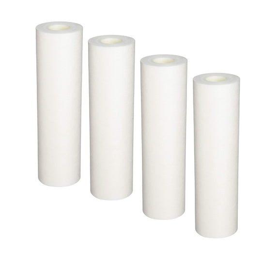 CFS  4 Pack Whole House Replacement Sediment Filter Cartridges Compatible with PS1-10C Models  Remove Bad Taste & Odor  Whole House Replacement Water Filter Cartridge, White