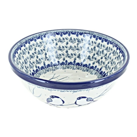 

Blue Rose Polish Pottery Bluebird Cereal/Soup Bowl