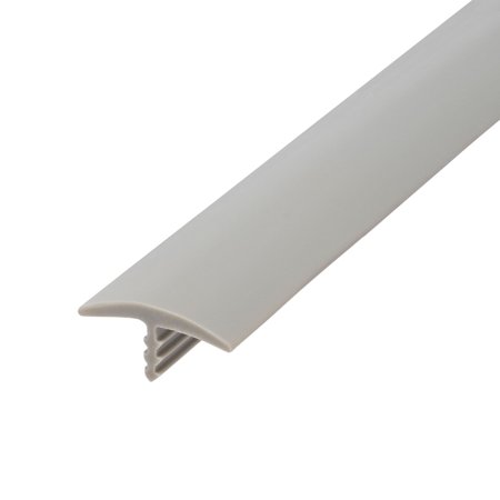 Outwater Plastic T molding 3/4 Inch Wide Opti Gray Flexible Polyethylene Center Barb Tee Moulding 25 Foot Coil