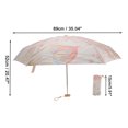 thumbnail image 3 of Unique Bargains 1 Pcs Compact Umbrella Ultraviolet Protection Umbrella Pink, 3 of 4