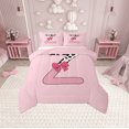 thumbnail image 1 of Erosebridal Letter Initial Z Comforter Sets Queen Size,Kawaii Bow Bedding Queen Comforter Set,Microfiber Reversible Bedding Sets Queen with Comforter,Cow Print Decor,3 Pieces, 1 of 8