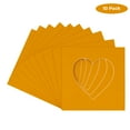 thumbnail image 2 of Golden Orange Acid Free 7x7 Heart Picture Frame Mat with White Core Bevel Cut for 4x5 Pictures -, 2 of 3