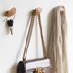 thumbnail image 3 of Perchero de madera 【Juego de 4】Eslinga natural montada en la pared para ropa, sombrero y bolso, perchas de almacenamiento, toalleros, decoración de dormitorio brillar Electrónica, 3 of 5