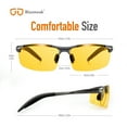 thumbnail image 3 of Bloomoak Night Driving Glasses Anti Glare for Men Women, Ultra Light Al-Mg Polarized Night Vision Glasses, 3 of 7