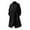 Black, variant on Men's Overcoat Autumn Winter Knee-Length Button Mid-Youth Business Casual Warm Long Trench Coat Black XXL