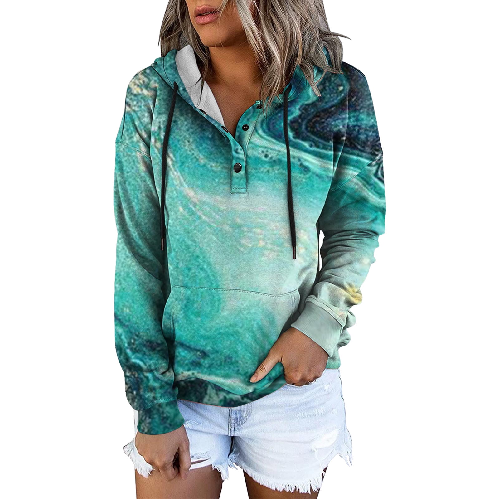Larisalt Womens Hoodies Graphic,Women's Casual Hooded Sweatshirt Soft