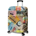 thumbnail image 1 of Luggage Cover Luggage Compartment Protective Cover for18-32 Inch Wear Resistant Dust Covers Durable Travel Case Covers Travel Retro newspaper S, 1 of 6