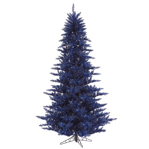 Vickerman Artificial Christmas Tree 5.5'x42" Navy Blue Fir Tree 794