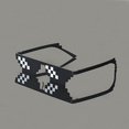 thumbnail image 3 of B-KIDS Thug Life Glasses 8-Bit Sunglasses for Men and Women Meme Costume, 3 of 5