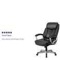 thumbnail image 6 of EMMA + OLIVER Indoor High Back 360 Degree Swivel and Lumbar Support Office Desk Chair, Black LeatherSoft, 6 of 14
