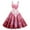 Deep Red, variant on Valentines Dress for Women Spring Summer Sleeveless Love Heart Print Dresses Elegant Evening Prom Party Dress Multicolor L