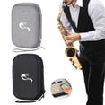 thumbnail image 2 of Saxophone Clarinet Tongue Box with Meshs Pocket Portable Sax Tongue Container Storage Cases Woodwind Instrument Accessory, 2 of 8