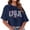 A1-Navy, variant on 4th of July T-Shirts for Women's Independence Day Patriotic Graphic Ladies Short Sleeve Round Neck Short Printed T Shirt Top Navy S