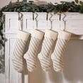 thumbnail image 2 of Gibobby Adornos navideños Calcetines navideños Bolsa de regalo Dulces para niños Calcetines navideños para interiores Regalo Calcetines de punto Paquete de calcetines(Beige), 2 of 4
