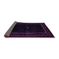 thumbnail image 2 of Ahgly Company Indoor Round Abstract Purple Contemporary Area Rugs, 8' Round, 2 of 4