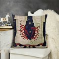 thumbnail image 2 of YINGXI Merry Christmas Ice Skates Decorative Throw Pillow Cover Wood Forest Green Xmas Tree Background Pillow 22x22in, 2 of 5