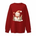 thumbnail image 4 of Futezty Christmas Sweatshirts for Women Novelty Funny Santa Xmas Tree Graphic Pullover Tops Loose Casual Fleece Shirts, 4 of 4