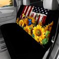 thumbnail image 2 of POLERO Car Back Seat Covers for Auto Interior Automotive, Sunflower American Flag 2 Pack Car Rear Seat Protectors Protects Against Pet Hair Easy to Clean, 2 of 4