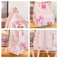 thumbnail image 5 of HJYCHN Toddler Backpack Plaid Bow Design Large Capacity Daypack for Kids Boys Girls School Travel Kids School Backpack Pink One Size, 5 of 7