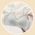thumbnail image 5 of Iugvhana Wireless Bras for Women Breathable Seamless Bra Adjustable Straps No Underwire Bra Comfortable Everyday Full Coverage Bra Gray L, 5 of 5