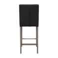 thumbnail image 2 of CorLiving Leila Faux Leather Upholstered Wood Leg Indoor Barstool - Sold Individually, 2 of 8