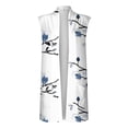 thumbnail image 4 of Turn Heads and Steal Hearts with This Stunning Floral Print Top Layer! HIMIWAY Cardigan for Women Women's Daily Casual Cardigan Vest Cloak Jacket Long Coat Vest Cardigan White XXL, 4 of 5